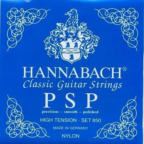 Hannabach 850HT Blue PSP Комплект струн для классической гитары сильного натяжения. 